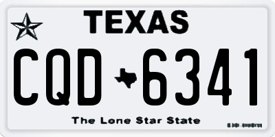 TX license plate CQD6341