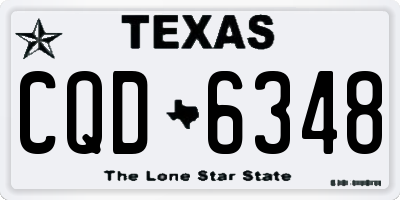 TX license plate CQD6348