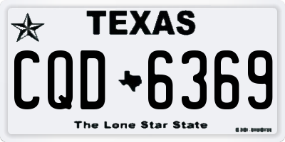 TX license plate CQD6369