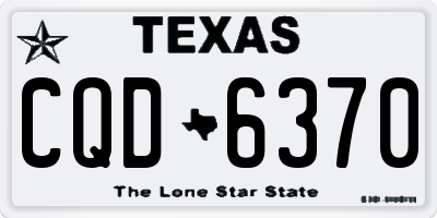 TX license plate CQD6370