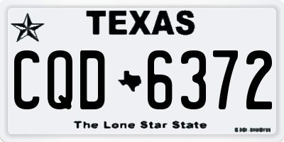 TX license plate CQD6372
