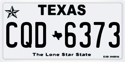 TX license plate CQD6373