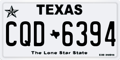 TX license plate CQD6394