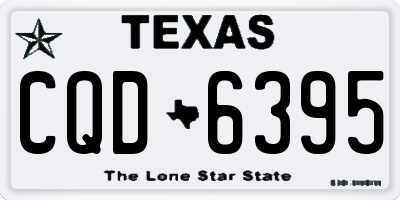 TX license plate CQD6395