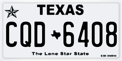 TX license plate CQD6408