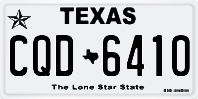 TX license plate CQD6410