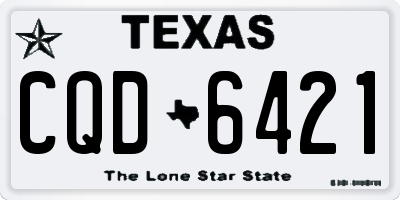 TX license plate CQD6421