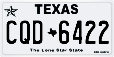 TX license plate CQD6422