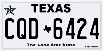 TX license plate CQD6424