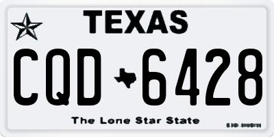 TX license plate CQD6428