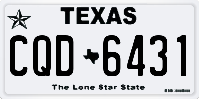 TX license plate CQD6431