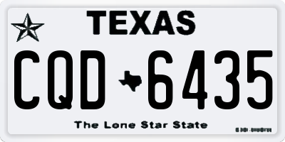 TX license plate CQD6435