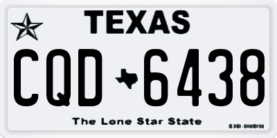 TX license plate CQD6438