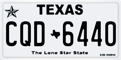 TX license plate CQD6440