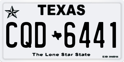 TX license plate CQD6441