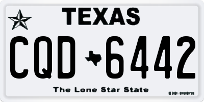 TX license plate CQD6442