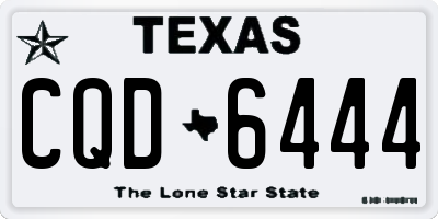 TX license plate CQD6444