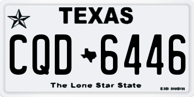 TX license plate CQD6446