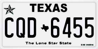 TX license plate CQD6455