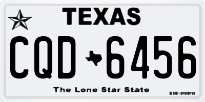 TX license plate CQD6456
