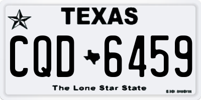 TX license plate CQD6459