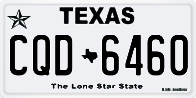 TX license plate CQD6460