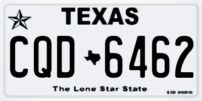 TX license plate CQD6462