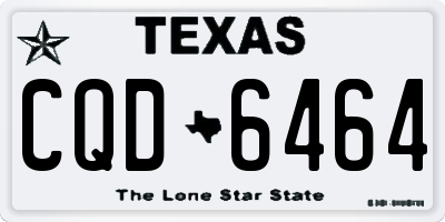 TX license plate CQD6464