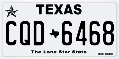 TX license plate CQD6468