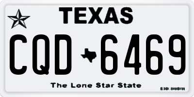 TX license plate CQD6469
