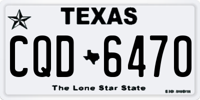 TX license plate CQD6470