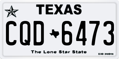TX license plate CQD6473