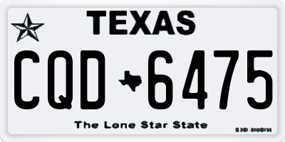 TX license plate CQD6475