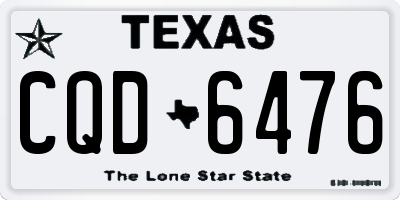 TX license plate CQD6476