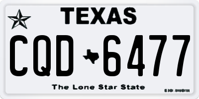 TX license plate CQD6477