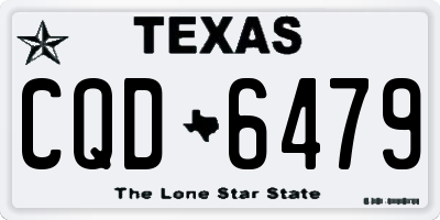 TX license plate CQD6479