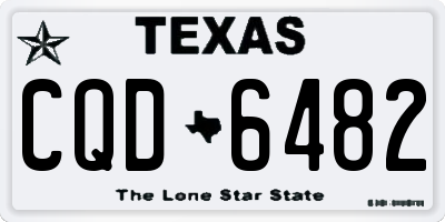 TX license plate CQD6482