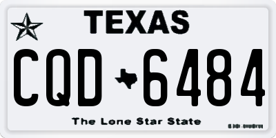 TX license plate CQD6484