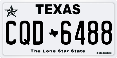TX license plate CQD6488