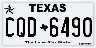 TX license plate CQD6490