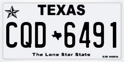 TX license plate CQD6491