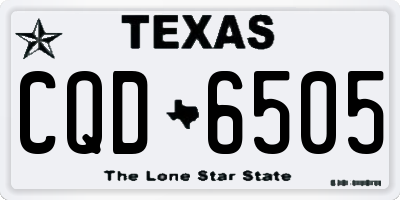 TX license plate CQD6505