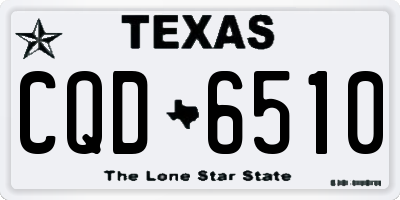 TX license plate CQD6510