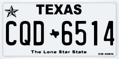 TX license plate CQD6514