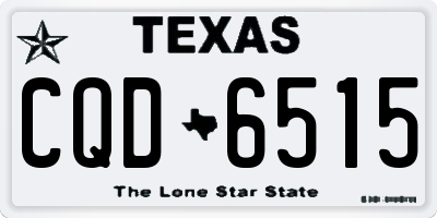 TX license plate CQD6515