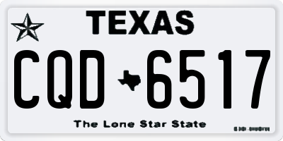 TX license plate CQD6517