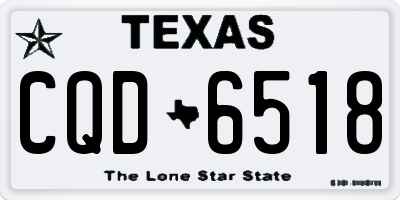 TX license plate CQD6518
