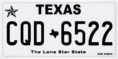 TX license plate CQD6522