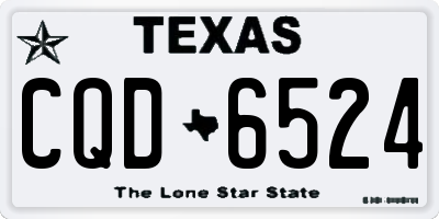 TX license plate CQD6524