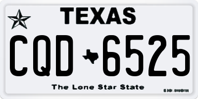TX license plate CQD6525